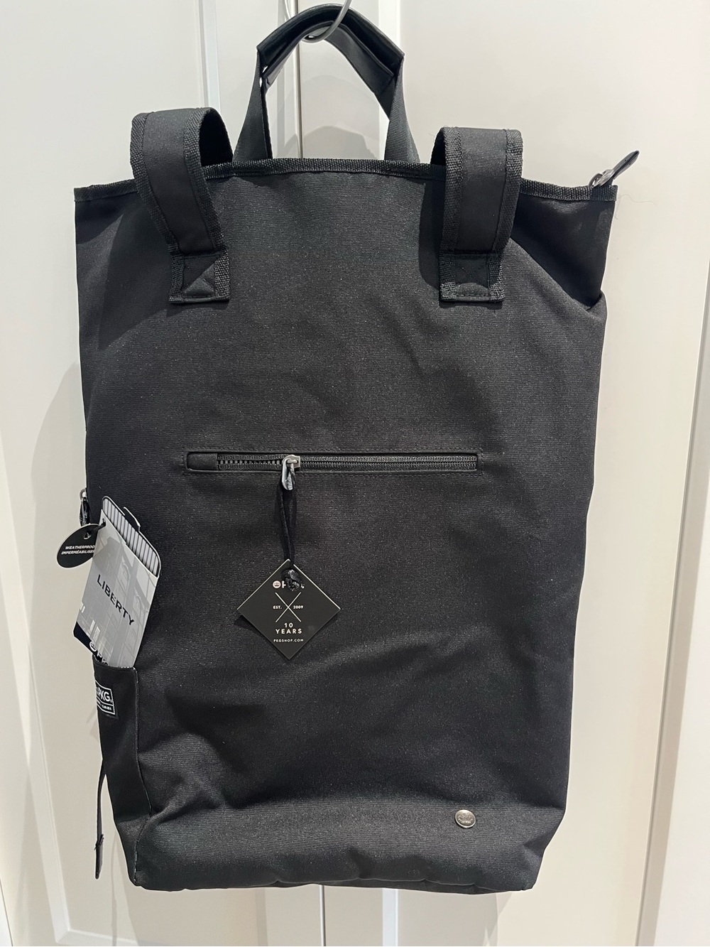 PKG Liberty 23L Laptop Backpack Tote NWT Black